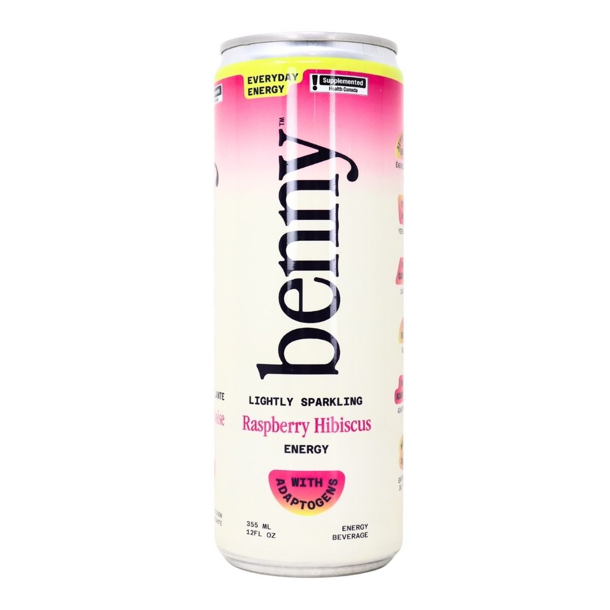 Benny Raspberry Hibiscus Lightly Sparkling Energy Drink - 12 Fl Oz Can