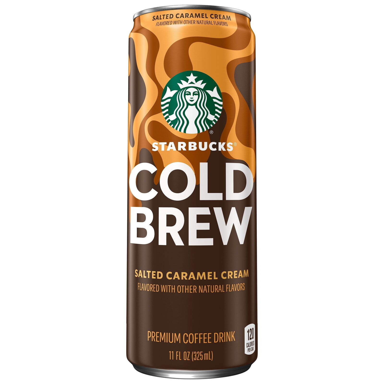 Starbucks Cold Brew Coffee Salted Caramel Cream 11fl Oz Cans 12 Pack Lced Coffee thumbnail