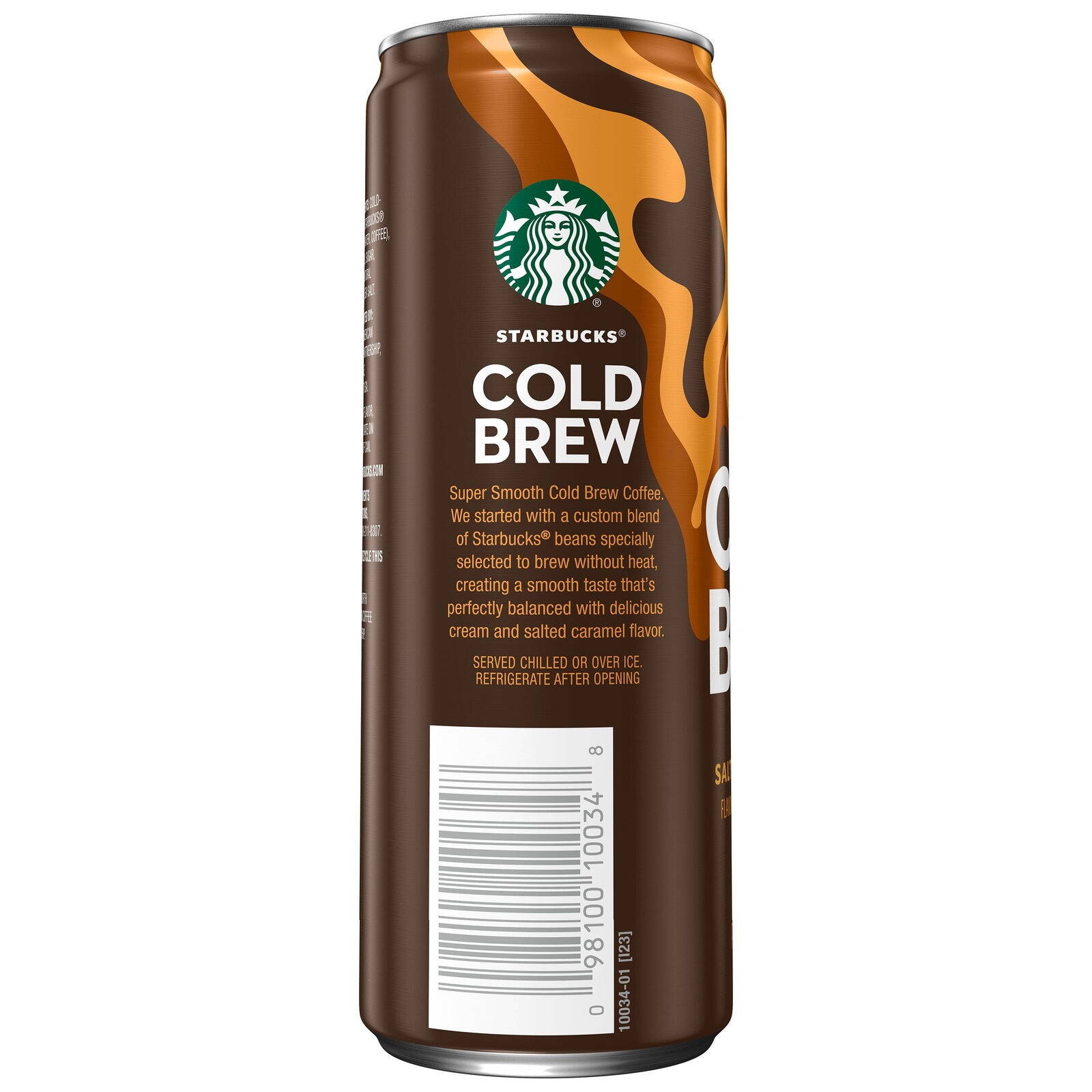 Starbucks Cold Brew Coffee Salted Caramel Cream 11fl Oz Cans 12 Pack Lced Coffee thumbnail