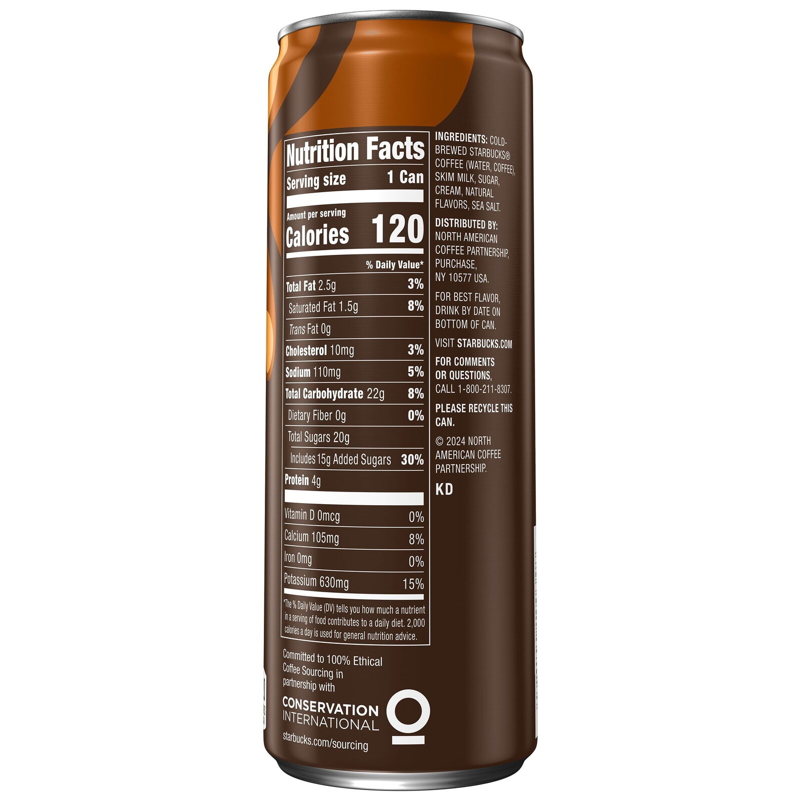 Starbucks Cold Brew Coffee Salted Caramel Cream 11fl Oz Cans 12 Pack Lced Coffee thumbnail