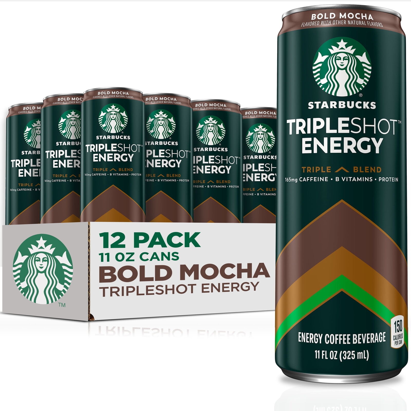 Starbucks Tripleshot Coffee Energy Drink Mocha Flavor 11 Fl Oz Cans (12 Pack)