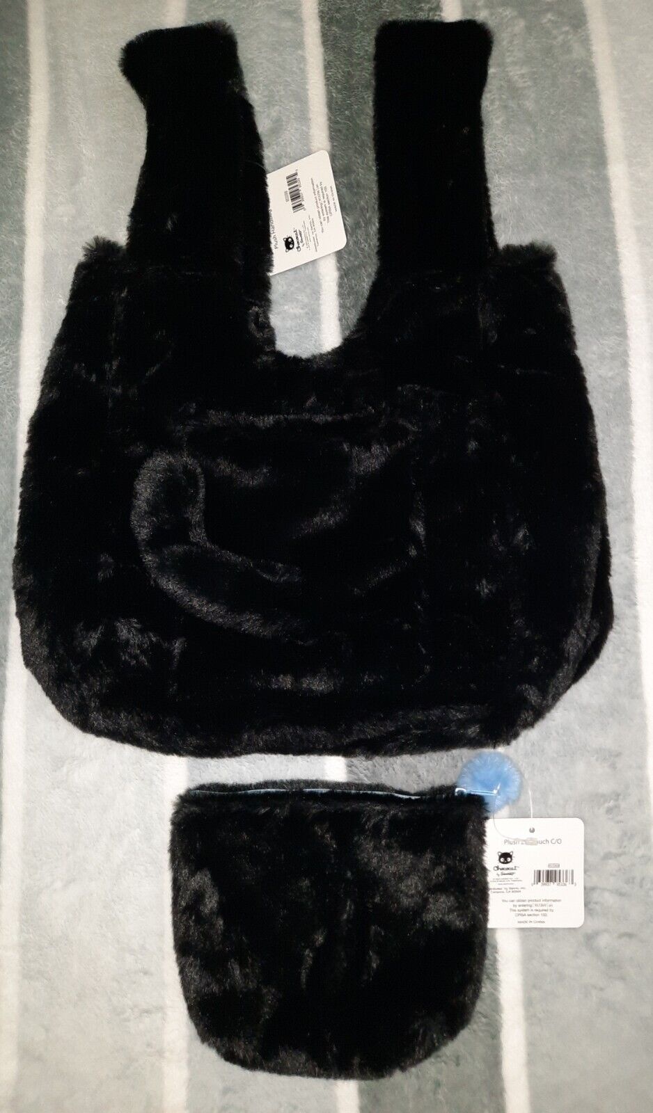 Chococat Plush Shoulder Bag & Zipper Pouch Set *They Have Tails* Sanrio NWT ???????? thumbnail