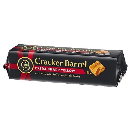 Cracker Barrel Extra Sharp Yellow Cheddar Cheese 8oz (pack of 12) thumbnail
