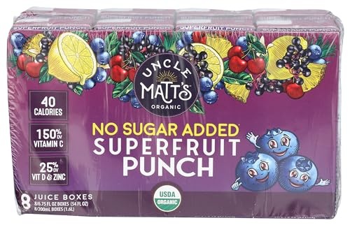 Uncle Matts, Superfruit Punch Juice, 6.75 Oz X 8 (case of 4) thumbnail