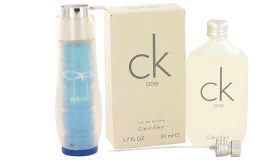 Gift Set Op Juice by Ocean Pacific Cologne Spray Unboxed 1.7 Oz and Ck One Edt Pour/Spray Unisex 1.7 Oz - All