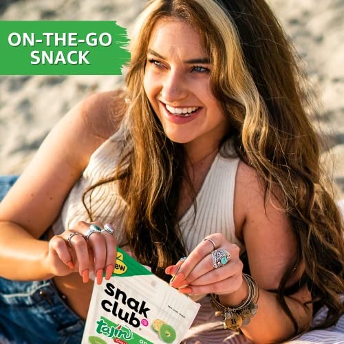 Snak Club Tajin Watermelon Rings, Chili & Lime Sweet Spicy Gummy Snacks, Mild in Heat Bold in Flavor, Gluten-Free Snack, 11oz Resealable Bag (Pack of thumbnail