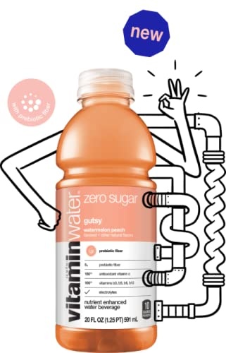Vitaminwater Zero Sugar Gutsy Bottles, 20 Fl Oz, 12 Pack thumbnail