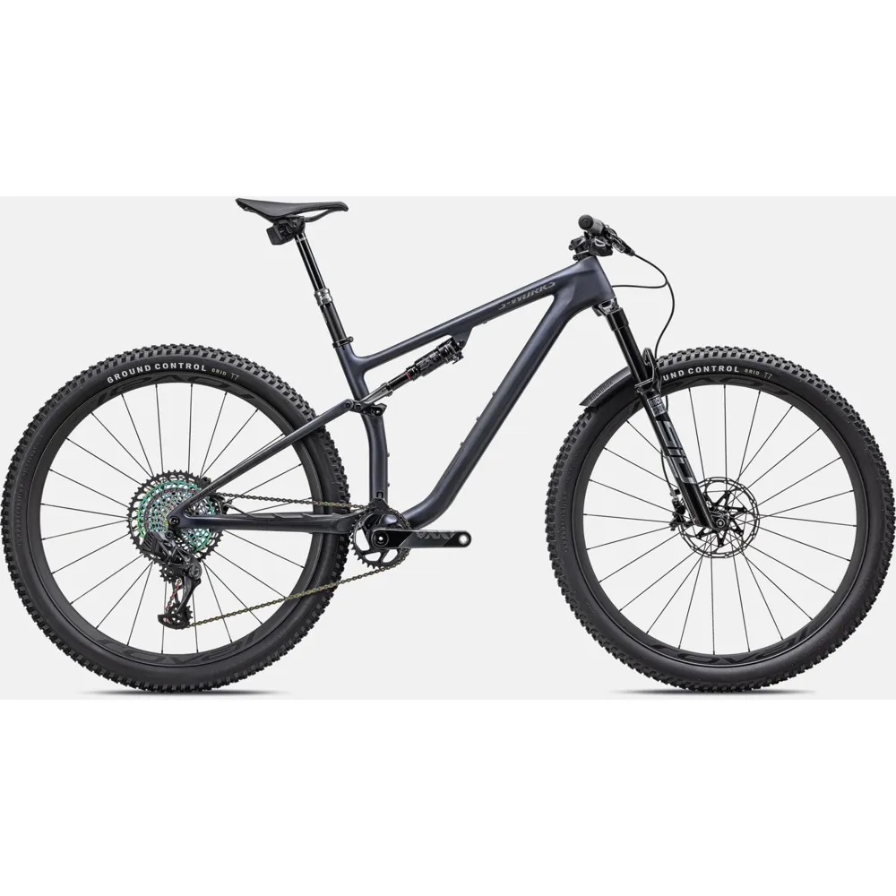 Specialized S-Works Epic Evo Mountain Bike 2024 Satin Blue Ghost/Black Chrome/Gold Ghost Pearl