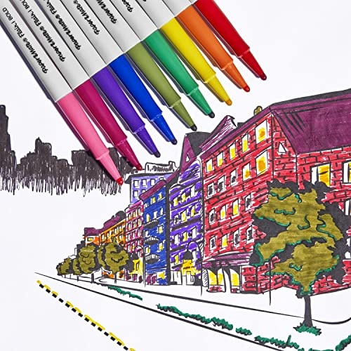 Paper Mate Flair Felt Tip Pens, Bold Tip (1.2 Mm), Assorted Colors, 12 Count thumbnail