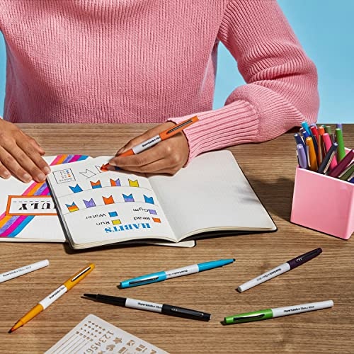 Paper Mate Flair Felt Tip Pens, Bold Tip (1.2 Mm), Assorted Colors, 12 Count thumbnail