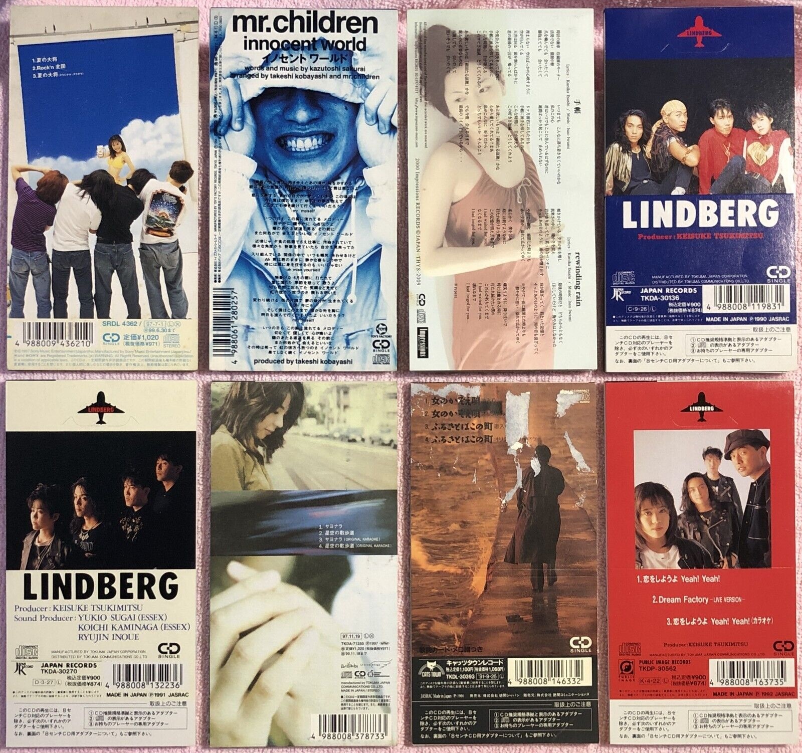Japan 3” CD Singles Various Mayo Okamoto Glay Linberg Tokio Mr. Children 8cm thumbnail