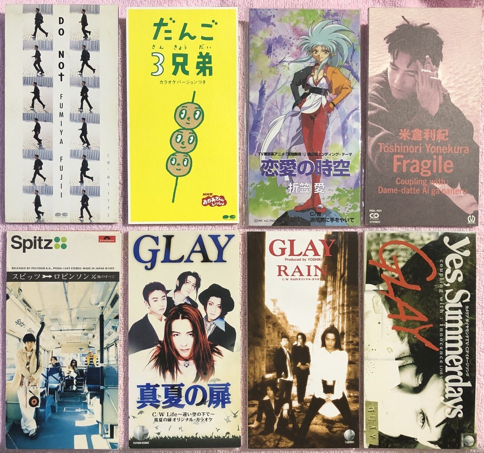 Japan 3” CD Singles Various Mayo Okamoto Glay Linberg Tokio Mr. Children 8cm thumbnail