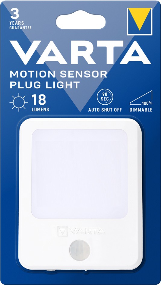 Varta Motion Sensor Plug Light 18624101401 Nachtlicht Mit Bewegungsmelder LED WarmweiÃ WeiÃ
