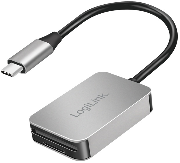 LogiLink USB 3.0 Cardreader. USB-C. SD / MicroSD. Aluminum