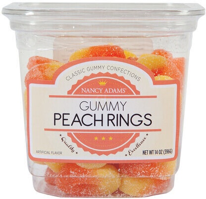 Nancy Adams Gummy Peach Rings 14oz