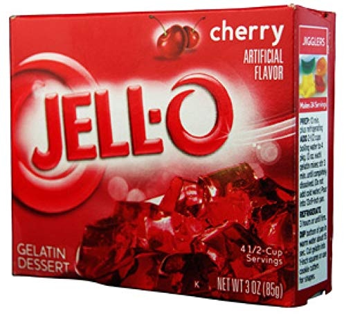 Jell-O Gelatin Dessert, Cherry, 3 Oz