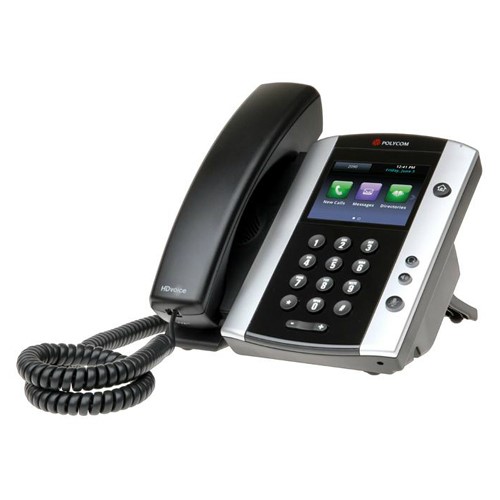 Polycom VVX 501 IP Phone - Wall Mountable, Desktop - 12 X Total Line - VoIP - Speakerphone - 2 X Network (RJ-45) - USB - PoE Ports - Color - SIP,