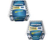 Rayovac 815-48pptf Alkaline Pro Pack (aa, 48 Pk) with 824-48pptf Pro Pack (aaa, 48 Pk)