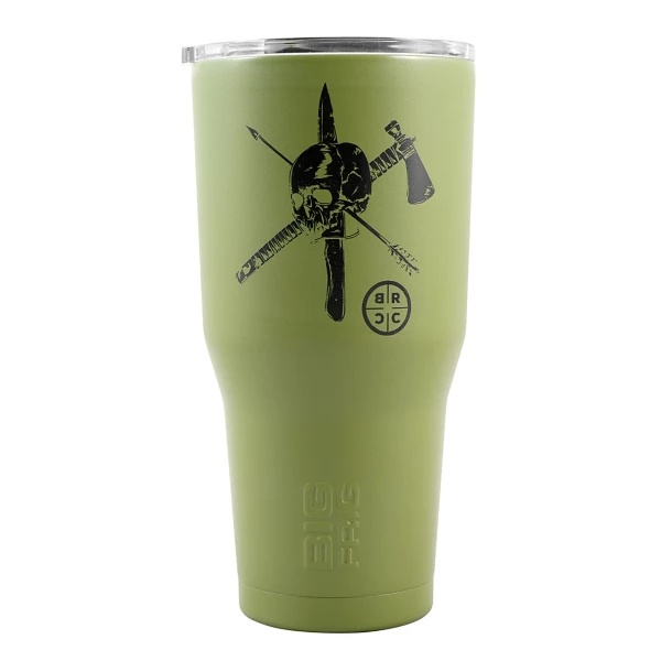 Black Rifle Coffee Company CAF Skull 30oz Tumbler - Green