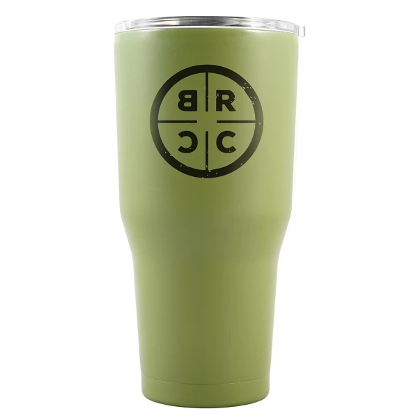 Black Rifle Coffee Company CAF Skull 30oz Tumbler - Green thumbnail