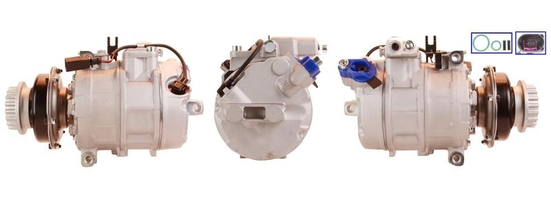 ELSTOCK 51-0134 AC Compressor PAG 46, Refrigerant: R134a, with Gaskets/seals