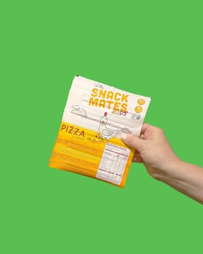 The New Primal Snack Mates Pizza Chicken Sticks, Gluten Free Healthy Snacks for Kids, Low Sugar High Protein Kids Snack for School, Mini Paleo Jerky M thumbnail