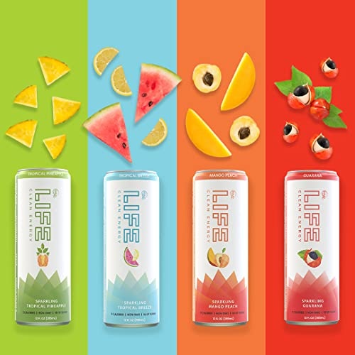 Equo Life Clean Energy Drink with Siberian Ginseng, 12 Fl Oz, Pack of 12, Tropical Breeze thumbnail