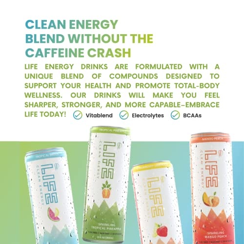 Equo Life Clean Energy Drink with Siberian Ginseng, 12 Fl Oz, Pack of 12, Tropical Breeze thumbnail
