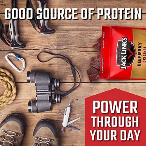 Jack Link's Beef Jerky, Original – Great Everyday Snack, 10g of Protein and 80 Calories, Made with 100% Beef – 96% Fat Free, No Added MSG** – 9 thumbnail
