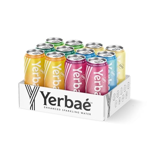 YERBAE Assorted Flavors Official Variety Pack, Plant-Based Energy Drinks, Zero Sugar, Zero Calories, Zero Carbs - Energized by Yerba Mate 16 Fl Oz (Pa thumbnail