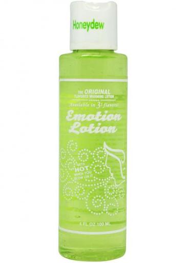 Emotion Lotion Flavored Water Based Warming Lotion Honeydew 4 Ounce-(Package of 3)