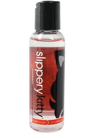Slippery Kitty Flavored Water Based Lubricant Strawberry 2 Ounce-(Package of 3)