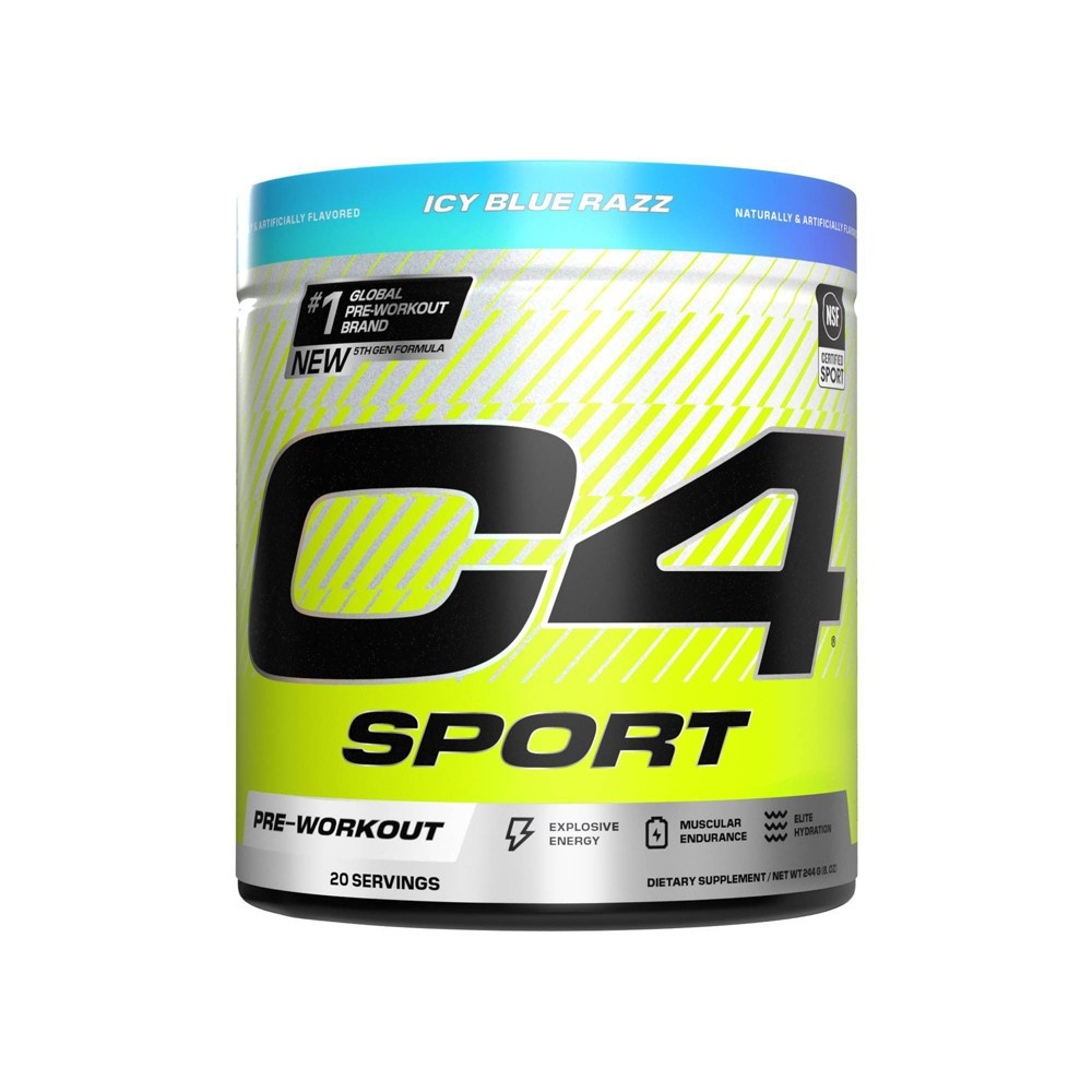 Cellucor C4 Sport Pre-Workout Powder - Blue Razz - 8.6oz/20 Servings