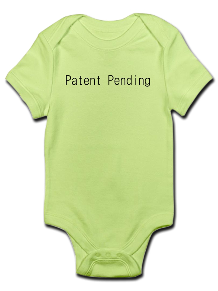 CafePress - Patent Pending (Black Type) Infant Bodysuit - Baby Light Bodysuit