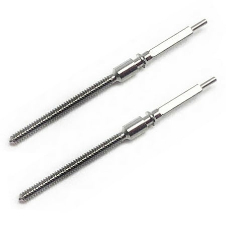 2Pcs Silver Watch Stem Replacement Kits Watch Stem for 7750 7751 Movement Winding Repair