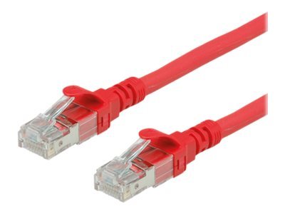 Roline, 300 Mm Cat6 Ethernet Cable, Red, Unshielded 8 Unscreened Low Smoke Zero Halogen Sheath