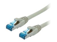 VALUE - Patch-Kabel - RJ-45 (M) - RJ-45 (M) - 50 Cm - UTP - CAT 6a - Gepresst - Grau (21.99.0870)