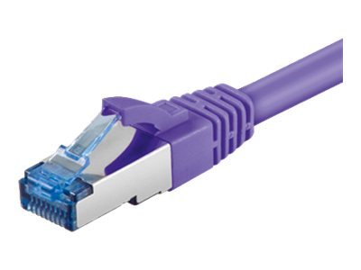 Wentronic Goobay - Netzwerkkabel - RJ-45 (M) Zu RJ-45 (M) - 2 M - SFTP - CAT 6a - Geformt, Ohne Haken - Lila (93748)