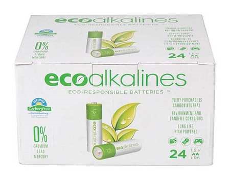 Eco ECOAA24 Alkaline AA Battery 24-pack