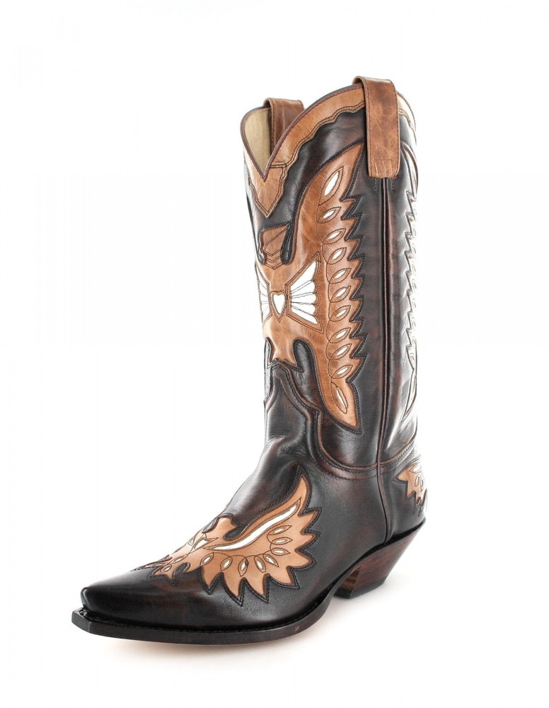Sendra Boots 6990 Marron Laca Camel Westernstiefel Für Damen Und Herren Braun Cowbystiefel