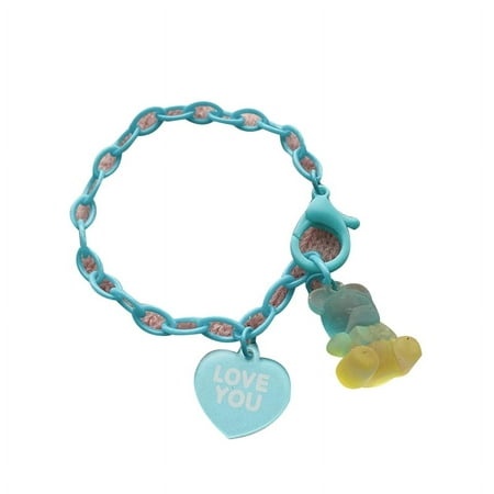 WINDLAND Valentine S Day Gift Colorful Cute Cartoon Gummy Bear Pendant Bracelet Resin Chain Bracelets for Girls Women Daughter
