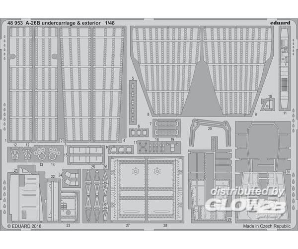 1/48 Aircraft- A26B Undercarriage & Exterior for RVL