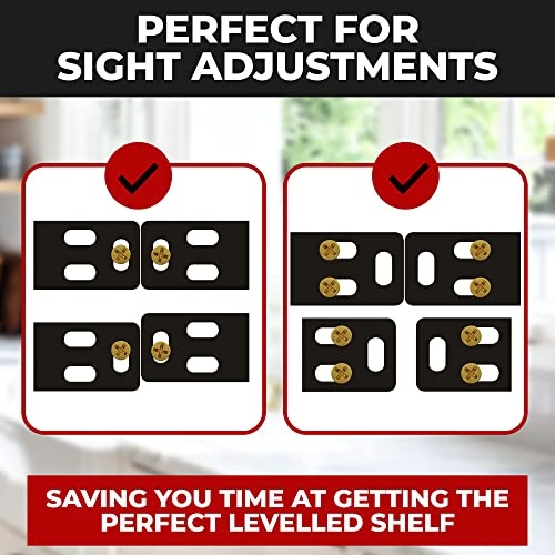 Hungsmart- 4 X 22 Inch Heavy Duty Floating Shelf Bracket - Long Wall Shelves Support  Hidden Floating Shelf Hardware  Black Shelf Brackets  Perfect Fo