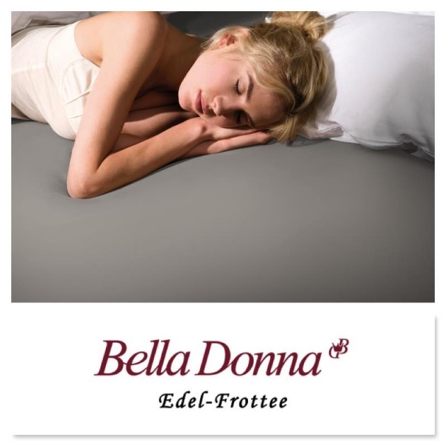 Bella Donna Edel-Frottee Spannbettlaken L 100x200cm L 0701 Grau