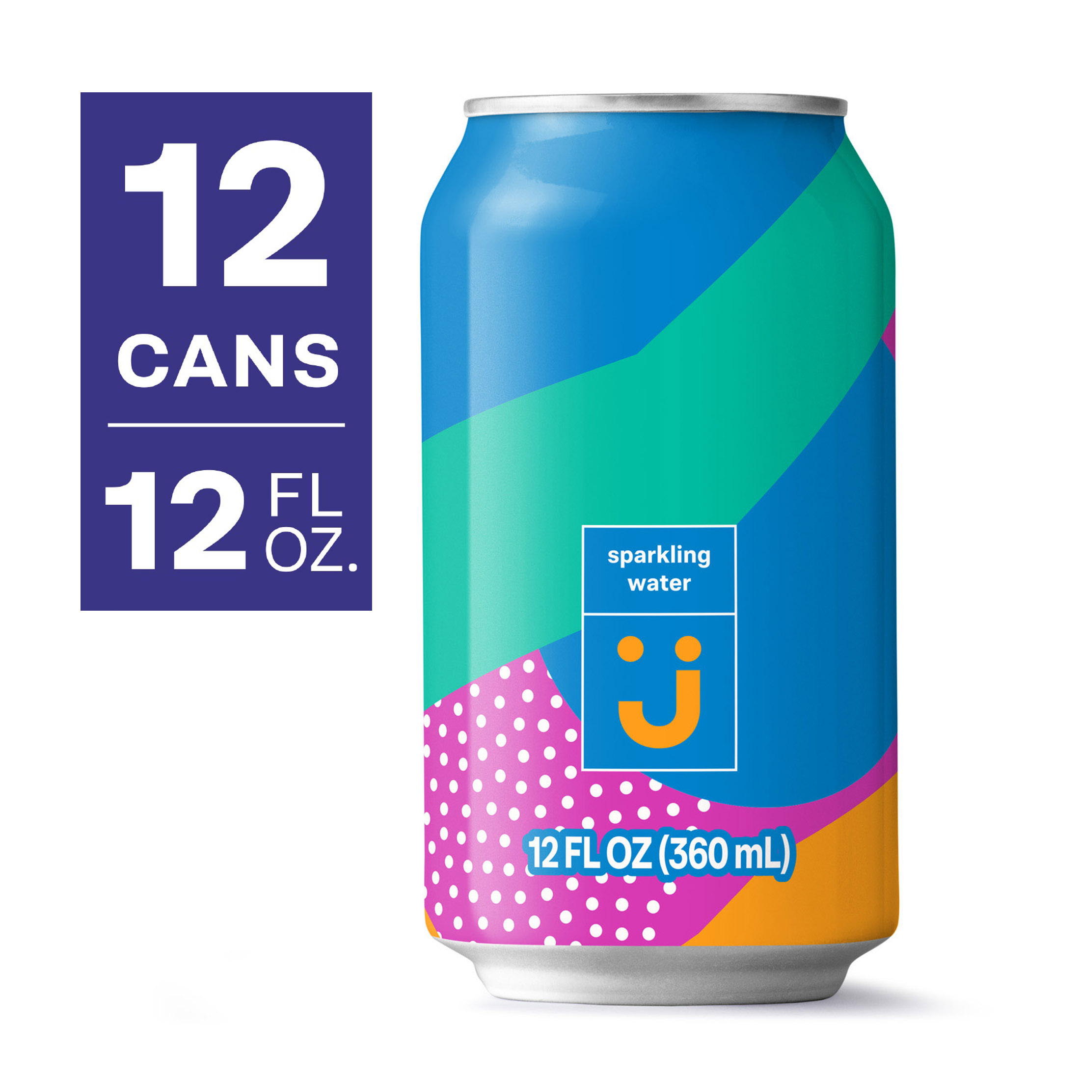 (2 Pack) Uniquely J Pure Sparkling Water, 12 Oz, 12 Count