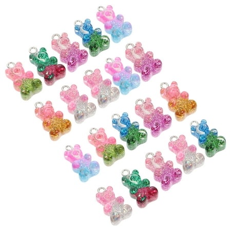 DIY Accessories Gummy Bear Bracelet Charms Gummies Dangle Earrings Jewelry Making Findings Bears Key Chain