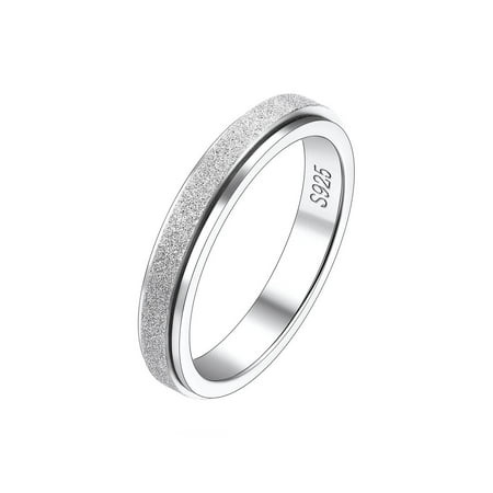 suplight 925 sterling silver band rings  3.5mm plain stardust wedding engagement band rings for women men