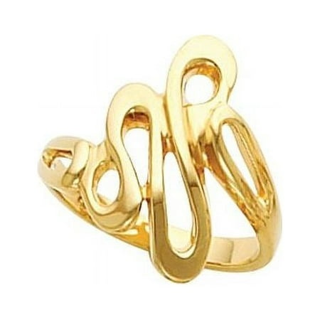 14K White Freeform Ring 5075:6064:P