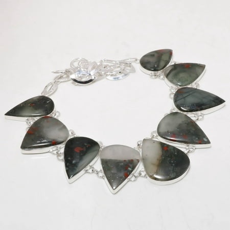 African Bloodstone Gemstone Handmade Valentine Gift Necklace Jewelry 18  SA 2292