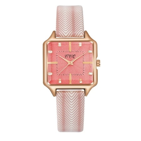 GWAABD Women Watches Square Dial Wristwatch Quartz Movement Girls Ladies Wristwatch Easy to Read Elegant Band Holiday Gift a One Size